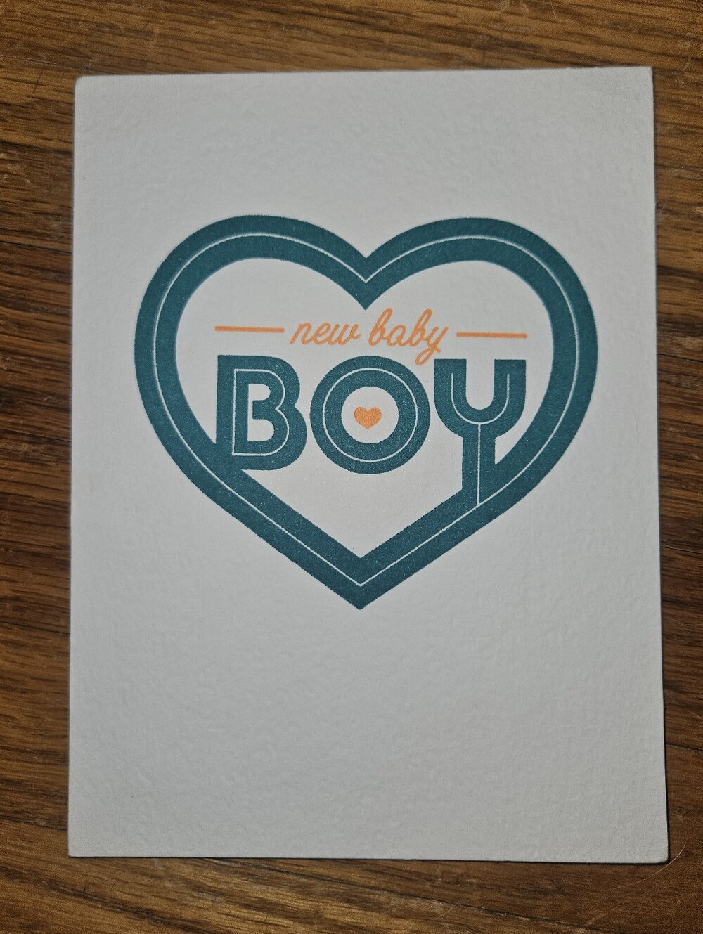 American Greetings 'New Baby Boy' White Greeting Card For Newborn